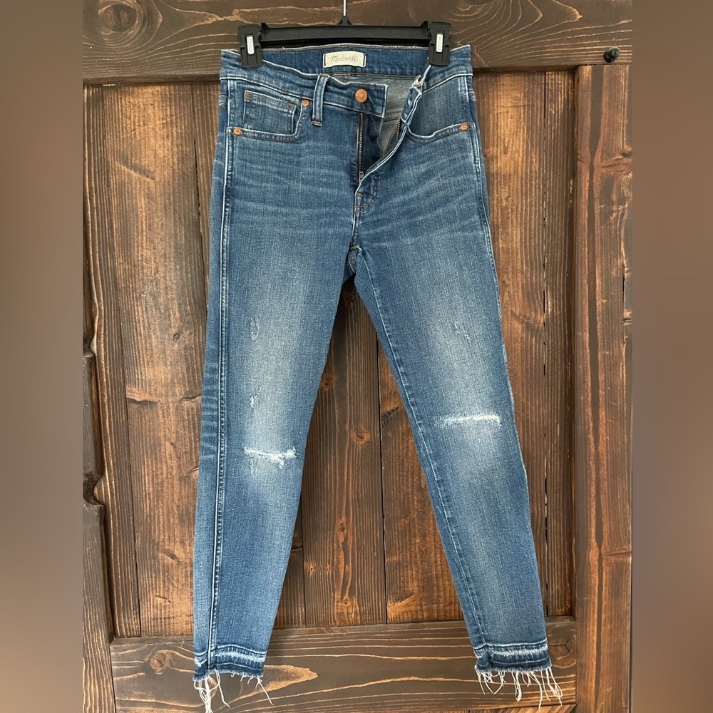 Madewell 9” high rise skinny jeans